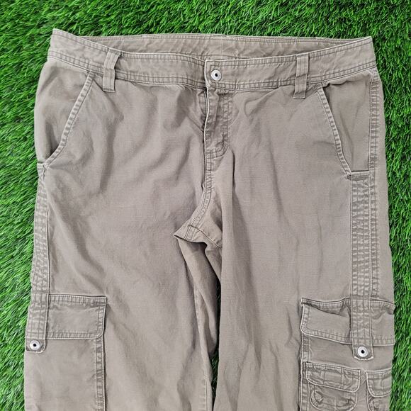 Columbia Utility Cargo Pants Womens 12 34x31 Faded Ripstop Baggy - Picture 6 of 16